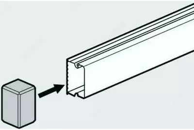 Заглушка для мини-канала Legrand Metra 15x10 мм