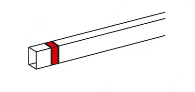 Накладка на стык для мини-канала Legrand Metra 15x10 мм