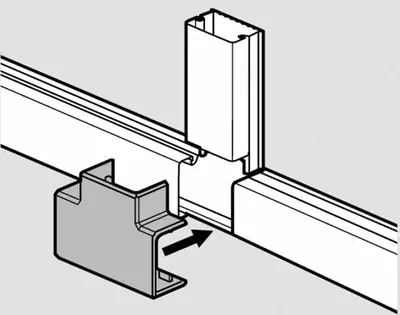 Тройник для мини-канала Legrand Metra 15x10 мм