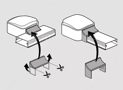 Legrand Metra 24x14 mm mini-kanal uchun QUTEO adapteri