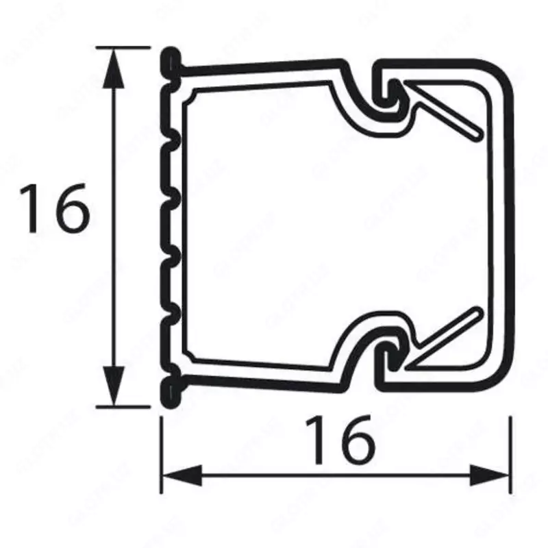 16x16 mm qopqoqli Legrand Metra mini kanali