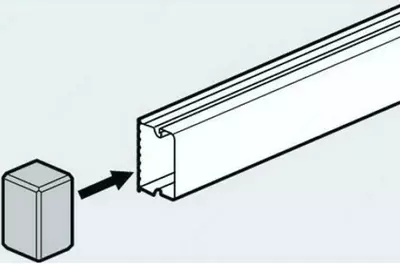 Заглушка для мини-канала Legrand Metra 16x16 мм
