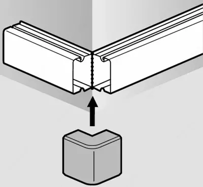 Внешний угол для мини-канала Legrand Metra 16x16 мм