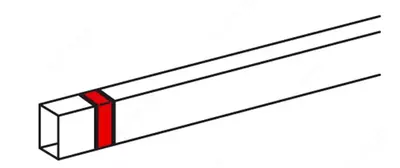 Накладка на стык для мини-канала Legrand Metra 40x40 мм