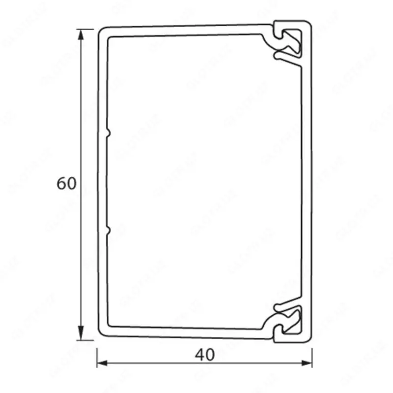 Мини-канал Legrand Metra с крышкой 60x40 мм