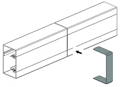 Накладка на стык профиля для кабель-канала Legrand Metra 100х50 мм