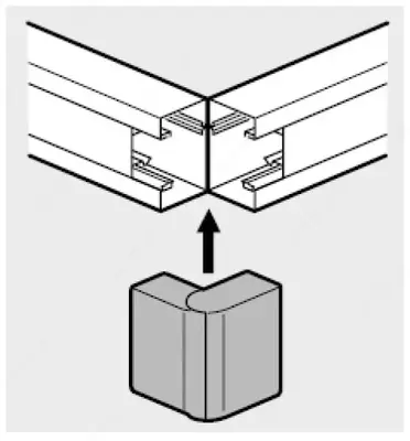 Внешний изменяемый угол для кабель-канала Legrand Metra 100x50 мм