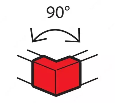 Внешний угол 90° для кабель-канала Legrand Metra 100x50 мм