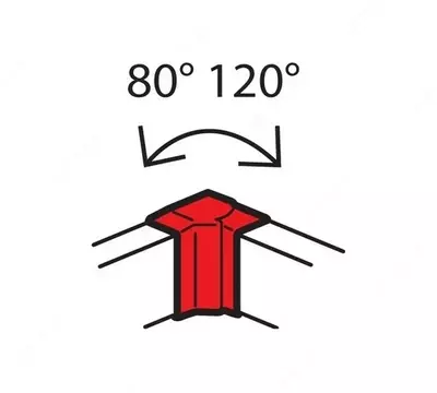 Внутренний изменяемый угол для кабель-канала Legrand Metra 160x50 мм