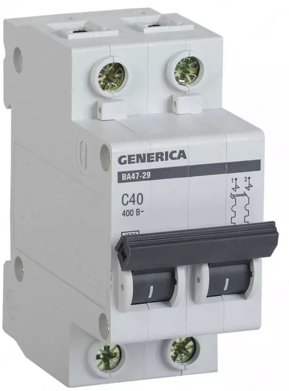 Автоматичеcкий выключатель GENERICA ВА47-29 2Р 40А 4,5кА х-ка С IEK