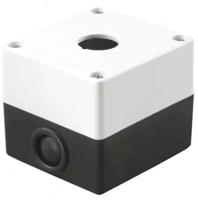 Tugmalar uchun KP101 sumkasi 1-o'rinli oq IEK
