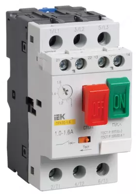 Пускатель ПРК32-10 In=10A Ir=6-10A Ue 660В IEK