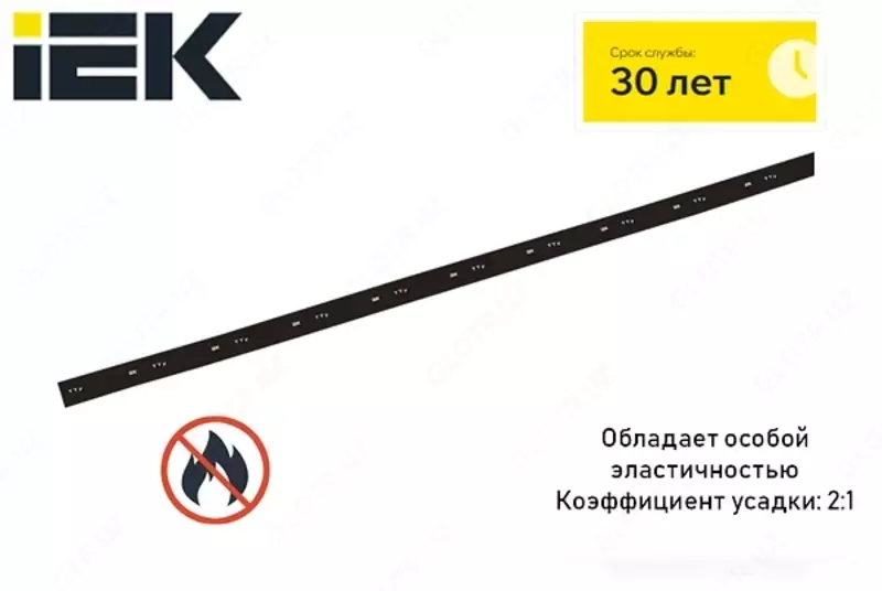 Трубка термоусадочная ТТУ нг-LS 3/1,5 черная (200м/упак) IEK
