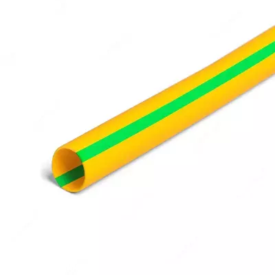 Трубка термоусадочная ТТУ нг-LS 16/8 желто-зеленая (1м) IEK