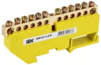 Шина PE "земля" на DIN-изоляторе ШНИ-6х9-12-Д-Ж IEK - 9 100 сум