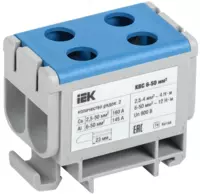 Quvvat kiritish terminali KVS 6-50 mm² 2 qatorli ko'k IEK - 35 360 so'm