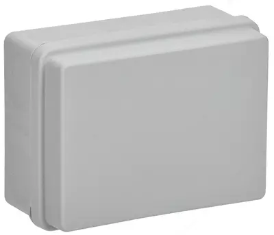 Коробка распаячная КМ42441 о/п безгалогенная (HF) 150х110х70 мм IP67 10 вводов серая IEK