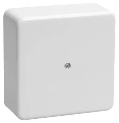 Коробка КМ41222 распаячная для о/п 100х100х44 мм белая (6 клемм 6 мм2)