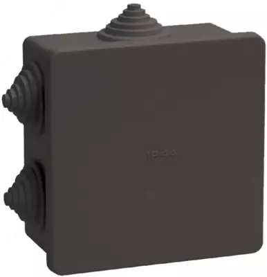 Aloqa qutisi KM41235 85x85x40 mm IP44 6 ta kirish qora IEK