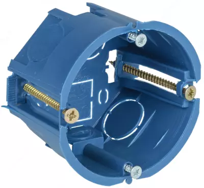 Коробка установочная С3 D=68х45 мм для полых стен (саморезы, пласт. лапки) IEK