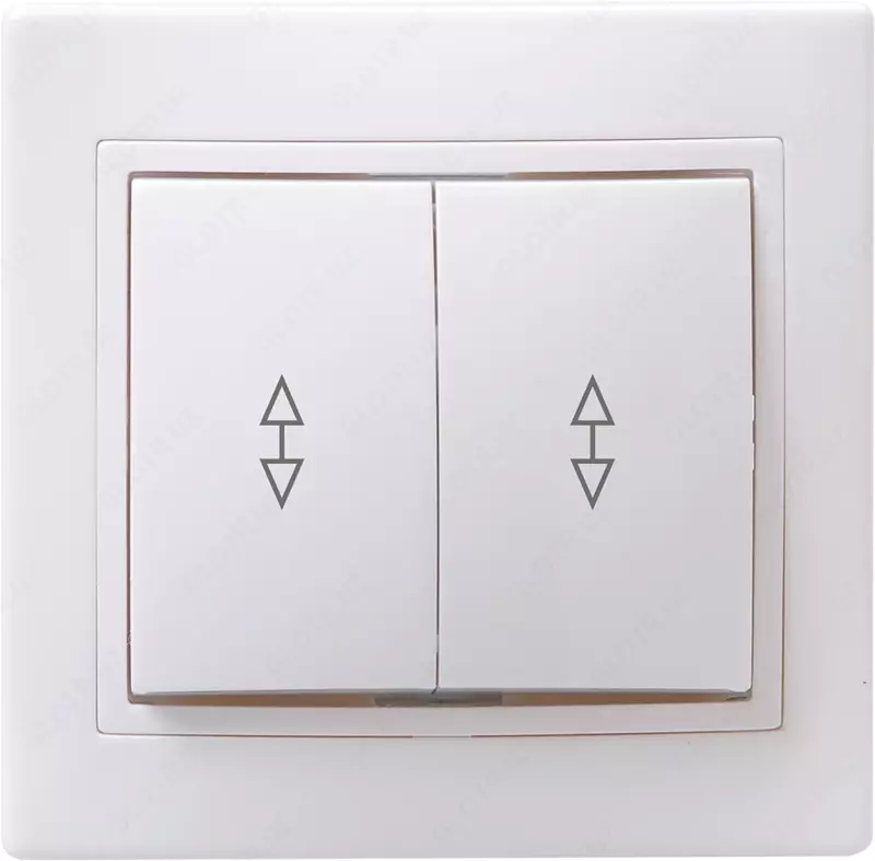 Выключатель ВСп10-2-0-КБ 2-клавишный проходной 10 А КВАРТА (белый) IEK