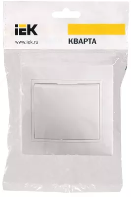 Выключатель ВС10-1-0-КБ 1-клавишный 10 А КВАРТА (белый) IEK