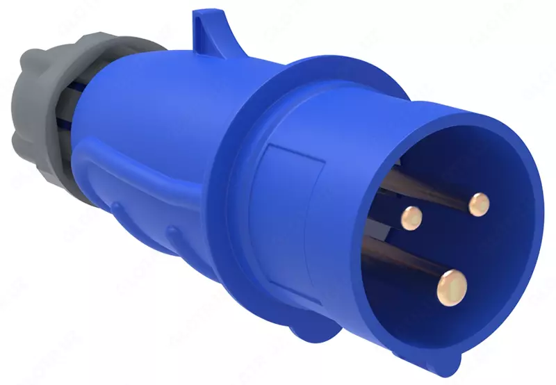 Вилка переносная ССИ-023 32А-6ч/200-250В 2Р+РЕ IP44 MAGNUM IEK