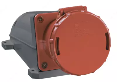 Розетка стационарная ССИ-134 63А-6ч 380В 3P+PE IP54 IEK