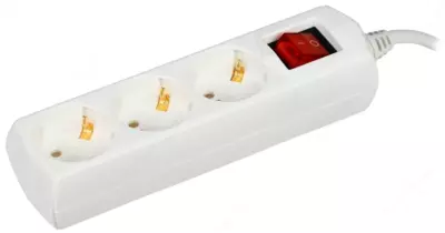 Uzatma shnuri U03V 3 o'rinli 2P+PE/5m 3x1mm2 10A/250V GENERICA (kalit bilan)