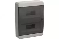 Корпус пластиковый ЩРН-П-24 IP41 черная прозрачная дверь TEKFOR IEK