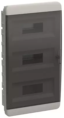 Корпус пластиковый ЩРН-П-36 IP41 черная прозрачная дверь TEKFOR IEK