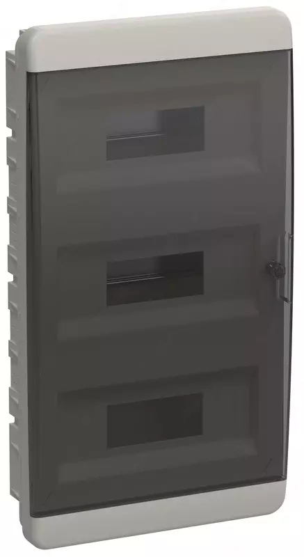 Корпус пластиковый ЩРН-П-36 IP41 черная прозрачная дверь TEKFOR IEK