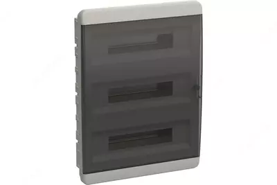 Корпус пластиковый ЩРН-П-54 IP41 черная прозрачная дверь TEKFOR IEK