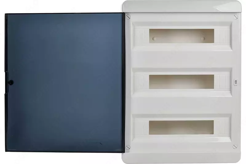 Корпус пластиковый ЩРН-П-54 IP41 черная прозрачная дверь TEKFOR IEK