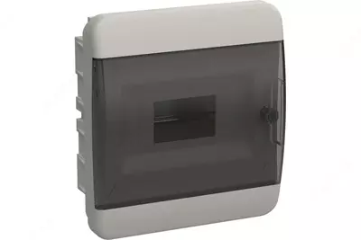 Plastik korpus ShchRV-P-8 IP41 qora shaffof eshik TEKFOR IEK