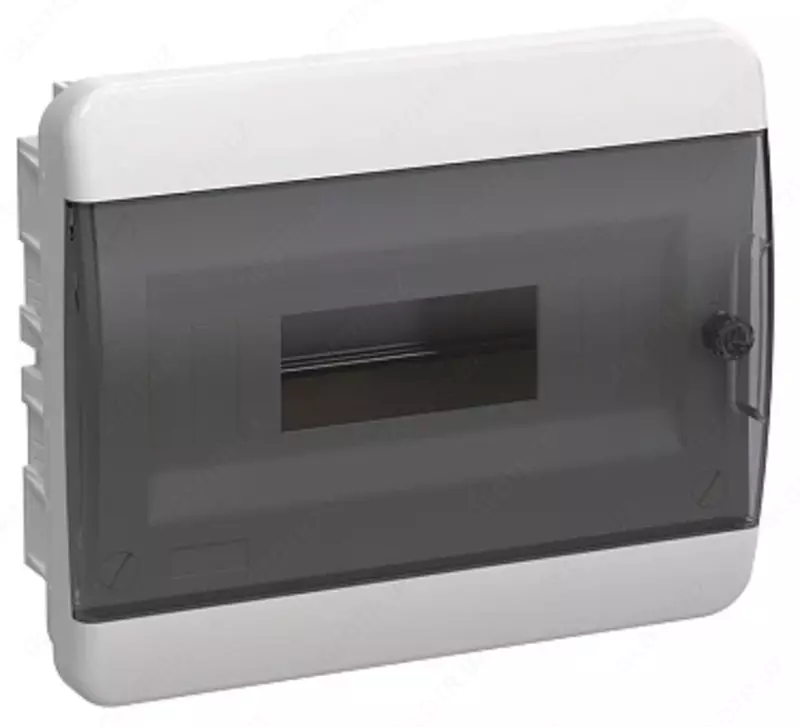 Корпус пластиковый ЩРВ-П-12 IP41 черная прозрачная дверь TEKFOR IEK