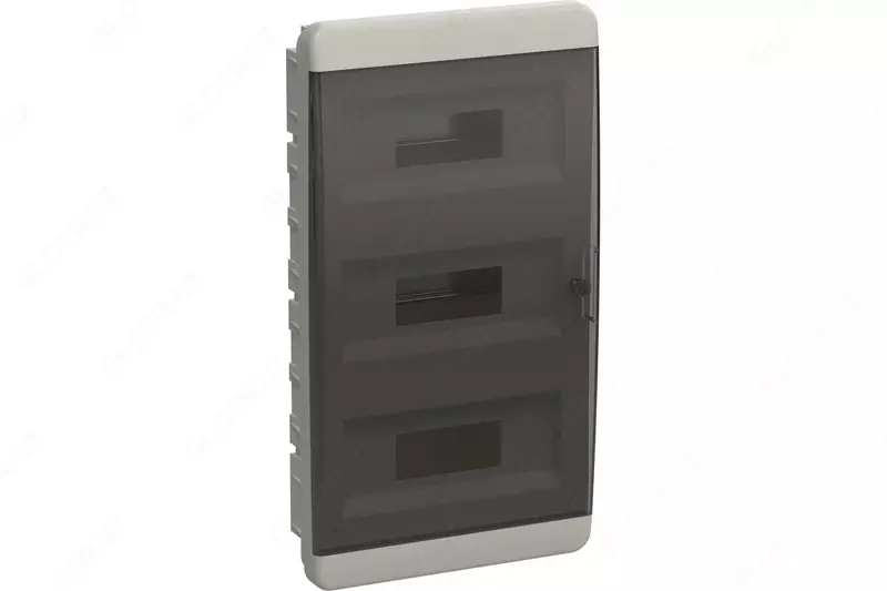 Корпус пластиковый ЩРВ-П-36 IP41 черная прозрачная дверь TEKFOR IEK