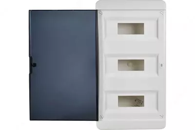 Корпус пластиковый ЩРВ-П-36 IP41 черная прозрачная дверь TEKFOR IEK