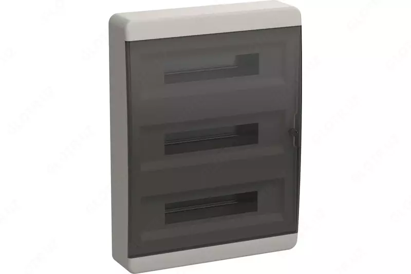 Корпус пластиковый ЩРВ-П-54 IP41 черная прозрачная дверь TEKFOR IEK