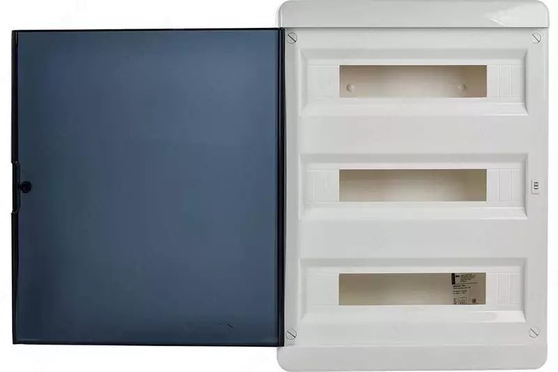 Корпус пластиковый ЩРВ-П-54 IP41 черная прозрачная дверь TEKFOR IEK