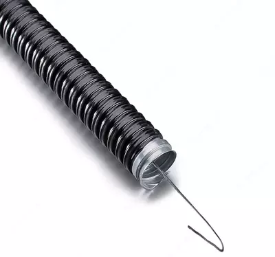 Металлорукав ELASTA в изоляции с протяжкой d=10 мм (50 м) черный IEK (Турция)