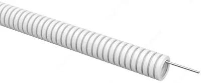 Труба гофрированная ПВХ d=20мм с зондом белая ELASTA (100м) IEK