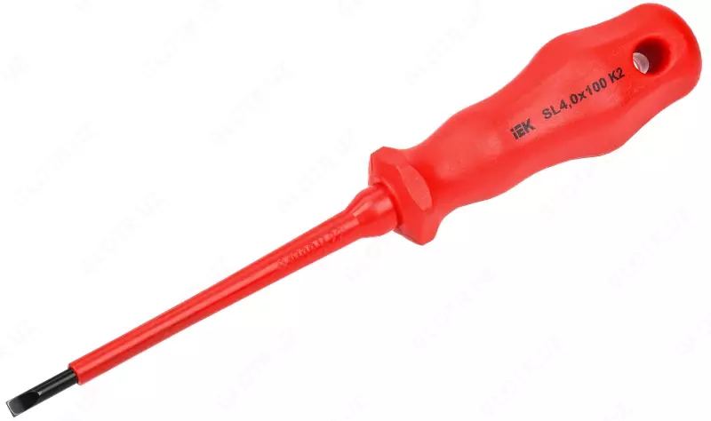 ARMA2L 3 Отвертка диэлектрическая SL4,0х100 K2 IEK (арт. A2L3-SC30-K2-SL-40-100)