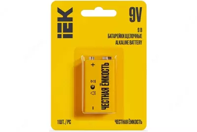 Ishqoriy batareya 6LR61 9V (1 dona/blister) IEK