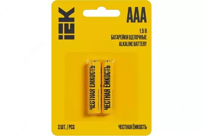 Батарейка щелочная Alkaline LR03/AAA (2шт/блистер) IEK