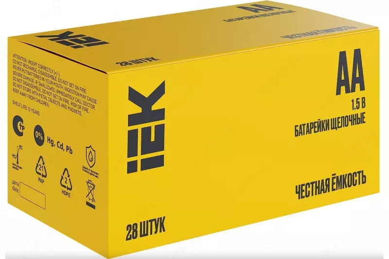 Батарейка щелочная Alkaline LR06/AA (28шт/бокс) IEK