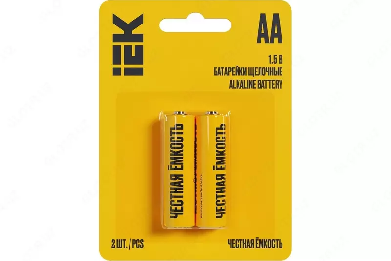 Батарейка щелочная Alkaline LR06/AA (2шт/блистер) IEK