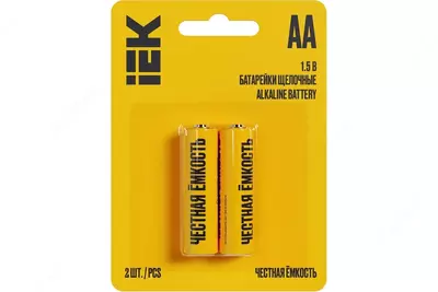 Батарейка щелочная Alkaline LR06/AA (2шт/блистер) IEK