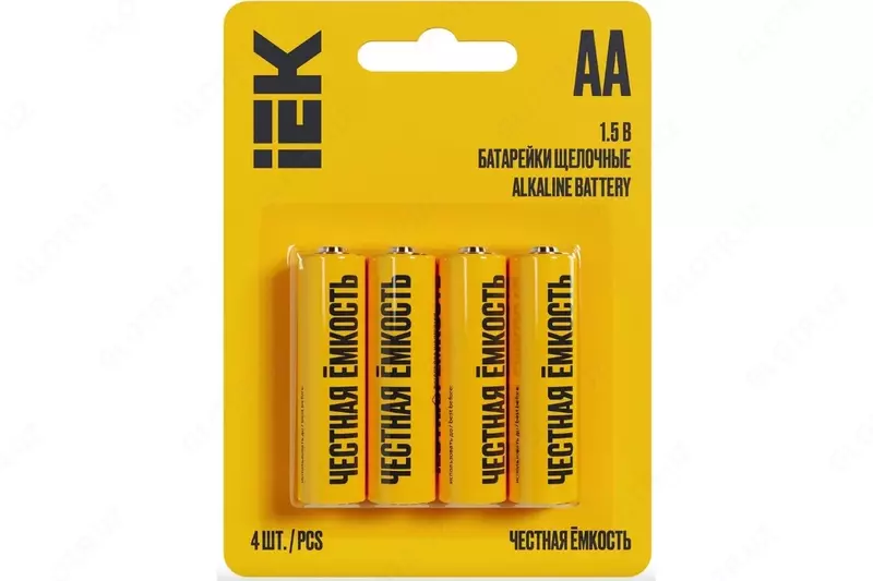 Ishqoriy batareya LR06/AA (4 dona/blister) IEK