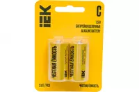 Батарейка щелочная Alkaline LR14/C (2шт/блистер) IEK